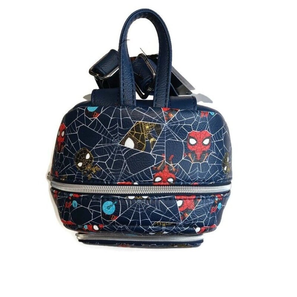 Funko Pop Marvel MINI Backpack Spider-Man Blue Multi-Color 11" x 9" Ages 8+ - Picture 6 of 6